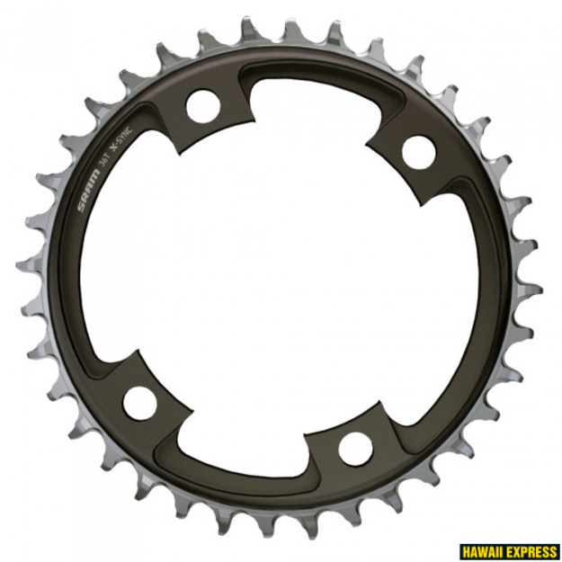 Priekinė žvaigždė SRAM X-SYNC 36T 107 BCD juoda