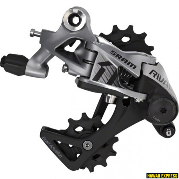 Galinis pavarų perjungėjas SRAM Rival 1 11g vidutinis narvelis