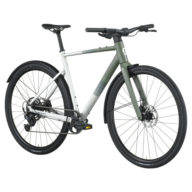 Dviratis 28  SCOTT METRIX 30 EQ alloy silver/wenge green Scott