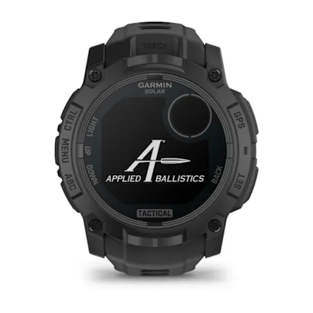Garmin Instinct&reg; 3 &ndash; 50 mm, Solar, Tactical Edition i&scaron;manusis sportinis laikrodis (Juodos spalvos)