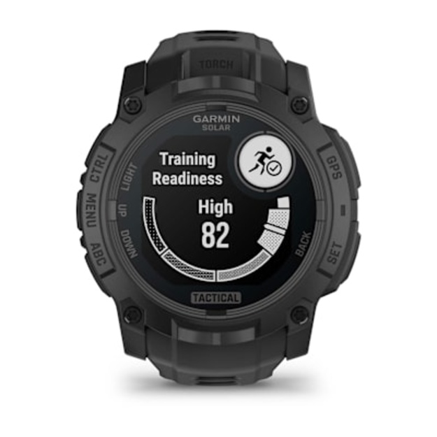 Garmin Instinct&reg; 3 &ndash; 50 mm, Solar, Tactical Edition i&scaron;manusis sportinis laikrodis (Juodos spalvos)