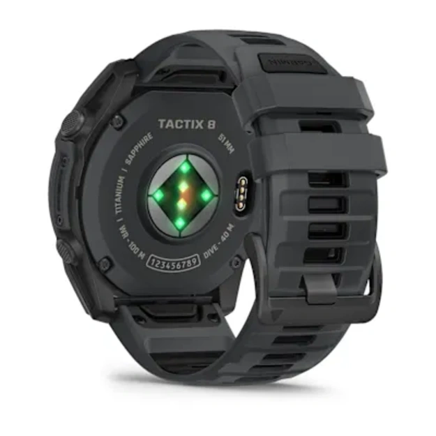 Garmin tactix&reg; 8 &ndash; 51 mm, AMOLED sportinis laikrodis (pilkos skalūno spalvos &bdquo;Cerakote&reg;&ldquo; danga)