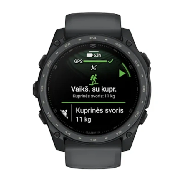 Garmin tactix&reg; 8 &ndash; 51 mm, AMOLED sportinis laikrodis (pilkos skalūno spalvos &bdquo;Cerakote&reg;&ldquo; danga)