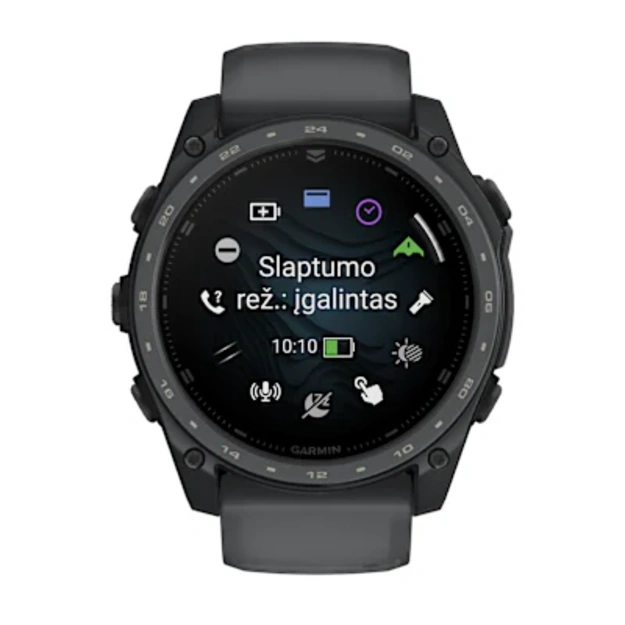 Garmin tactix&reg; 8 &ndash; 51 mm, AMOLED sportinis laikrodis (pilkos skalūno spalvos &bdquo;Cerakote&reg;&ldquo; danga)