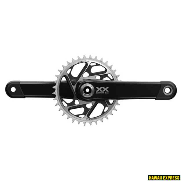 &Scaron;vaistiklis SRAM XX SL T-Type 34T 165mm DUB Wide juoda