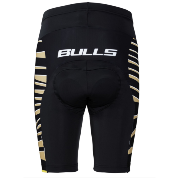 Shorts for men. BULLS Zebra Gold black/yellow