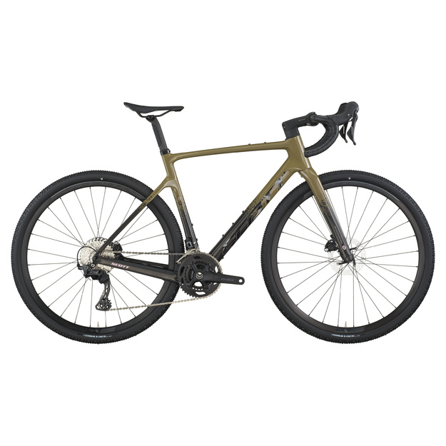 Dviratis 28  SCOTT ADDICT GRAVEL 40 kaki green/carbon black Scott