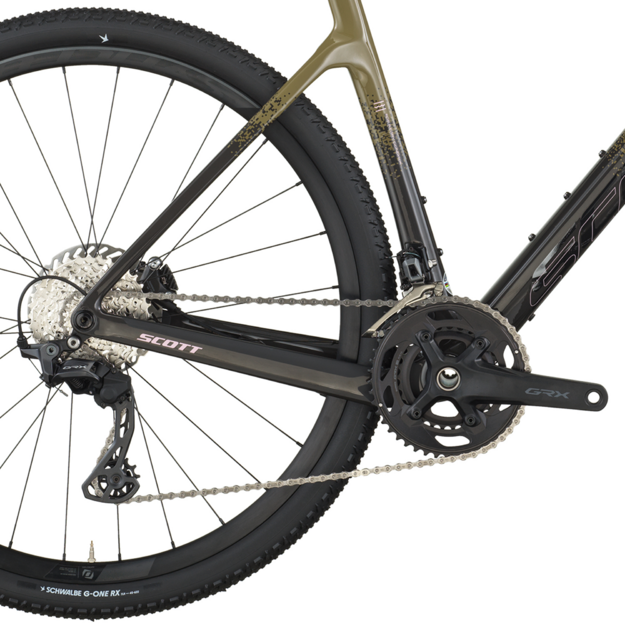 Dviratis 28  SCOTT ADDICT GRAVEL 40 kaki green/carbon black Scott