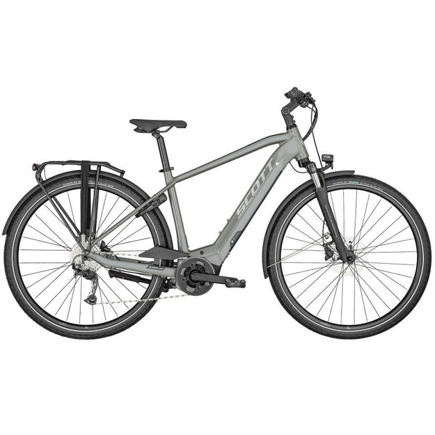 Dviratis 28  elektrinis Scott Sub Active eRide 10 vyr. BOSCH Sistema 500wh pilkai žalsvas