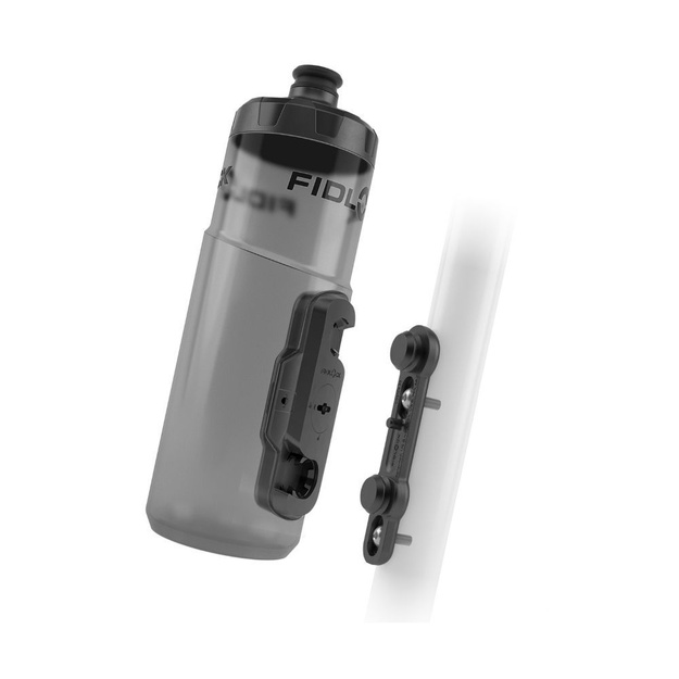 Fidlock Twist 600ml bottle + bike base black transparent