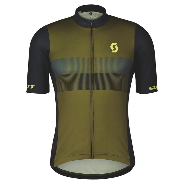 Short sleeve T-shirt Scott RC Team 10 SS fir green/bitter yellow