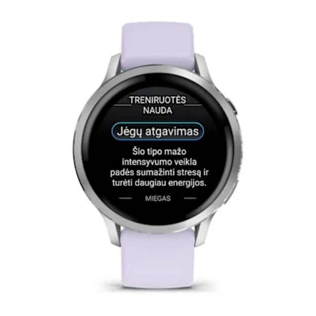 Garmin Venu 4 &ndash; 41 mm Sportinis i&scaron;manusis laikrodis (Lunar Silver)