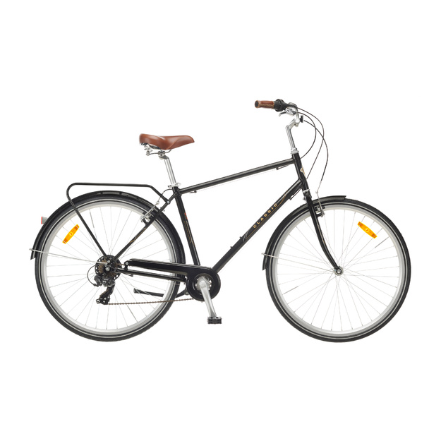 Dviratis 28  CLASSIC DELUXE 7 MEN ALU EQ 28  black classic