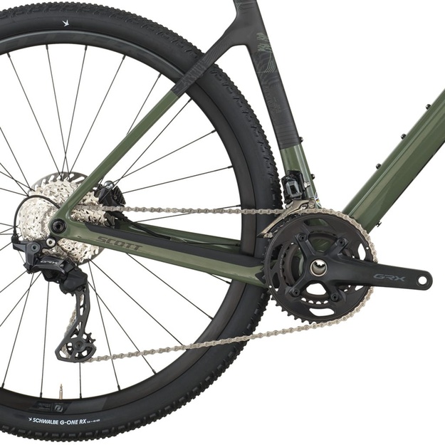 Dviratis 28  SCOTT ADDICT GRAVEL 40 wenge green Scott