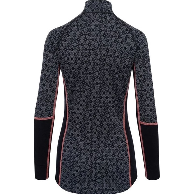 Thermowave mot. Merino Flow Long Sleeve Zippered Black
