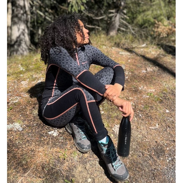 Thermowave mot. Merino Flow Long Sleeve Zippered Black