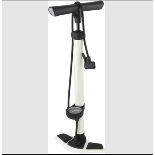 Floor pump FUXON Capri due white