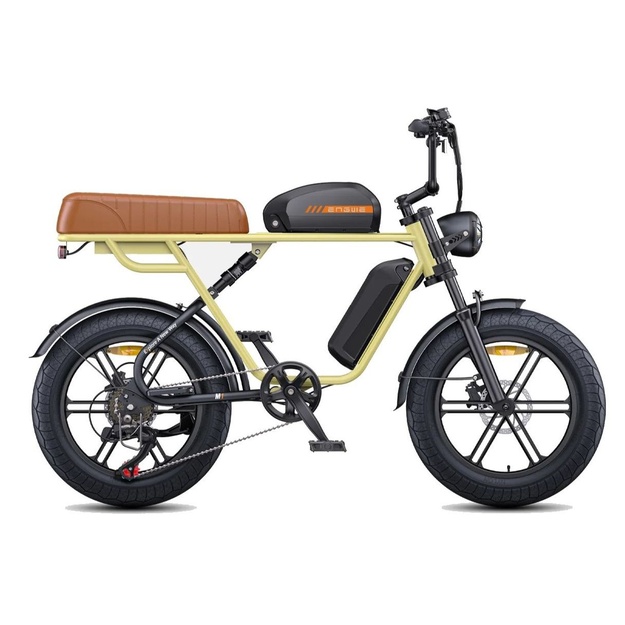 Bicycle 20  electric Engwe M1 double battery yellow