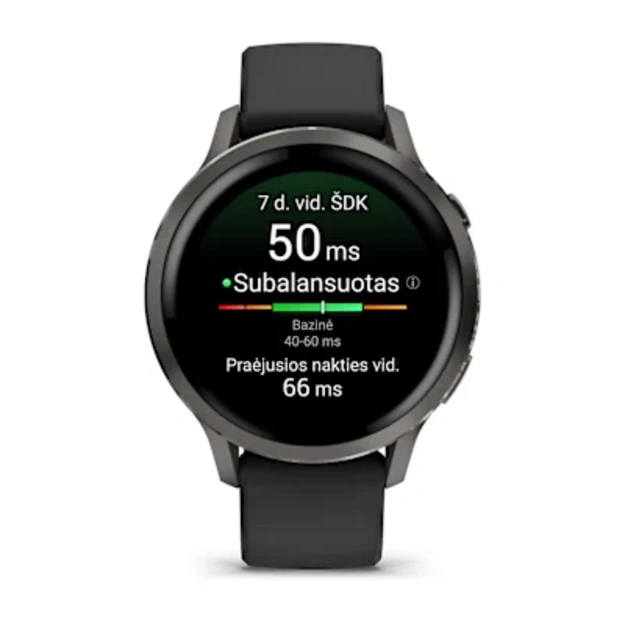 Garmin Venu&reg; 4 &ndash; 41 mm Sportinis i&scaron;manusis laikrodis (Lunar Slate)