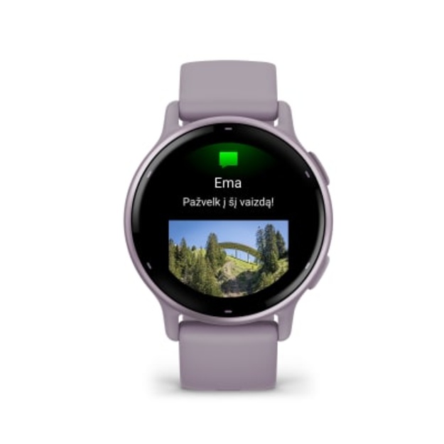 Garmin v&iacute;voactive&reg; 5 i&scaron;manusis sportinis laikrodis (orchidėjų spalvos)
