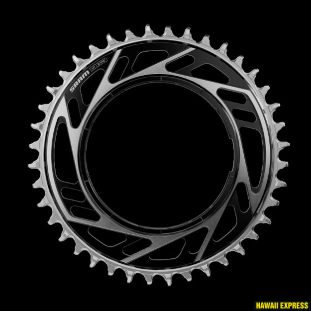 Priekinė žvaigždė SRAM RED X-SYNC 44T 6,5 mm ofsetas juoda/sidabrinė