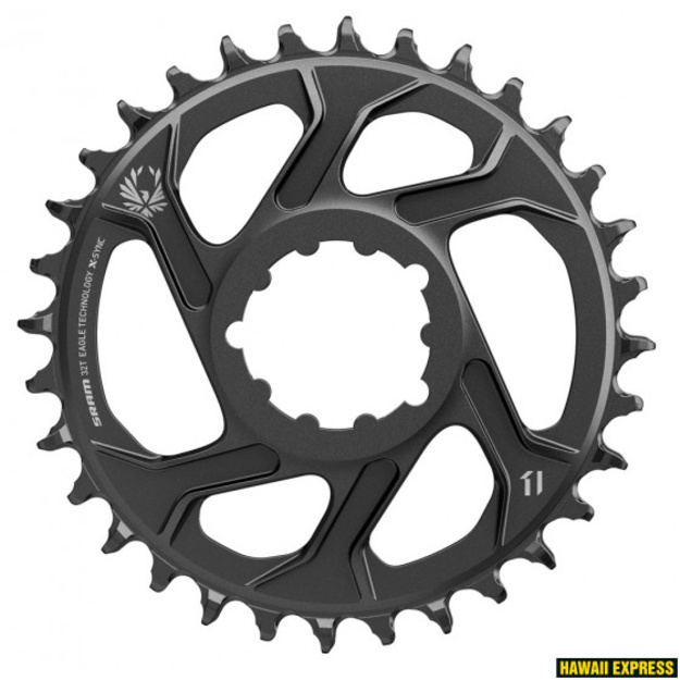 Priekinė žvaigždė SRAM Eagle X-SYNC 2 32T Direct Mount 6 mm ofsetas juoda