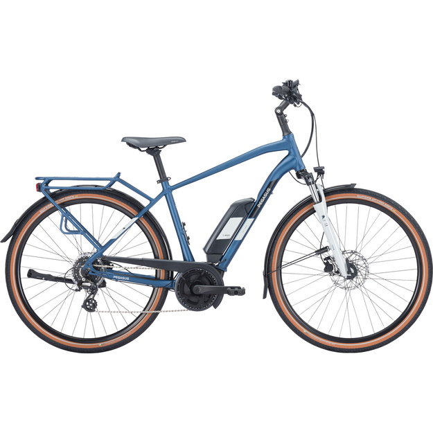 Dviratis 28  elektrinis Pegasus Solero E8 Plus vyr. BOSCH Sistema 500wh 8g mėlynas 