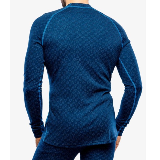 Termo mar&scaron;kinėliai Thermowave vyr. Merino Xtreme ilgom rankovėm mėlyni