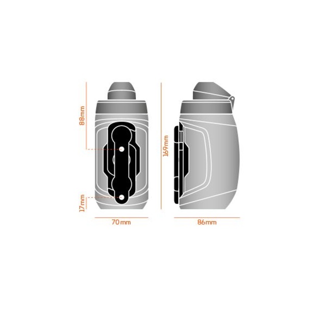 Bicycle Bottle Fidlock Twist 450 ml Black