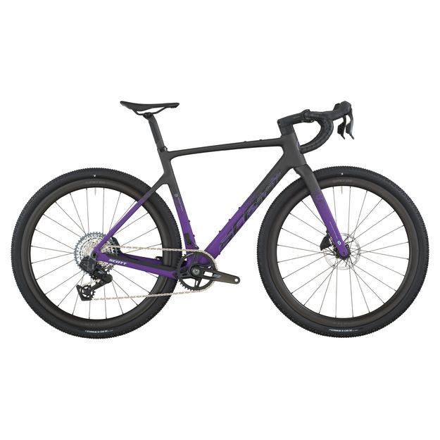 Dviratis 28  SCOTT ADDICT GRAVEL 20 carbon black/indigo purple Scott