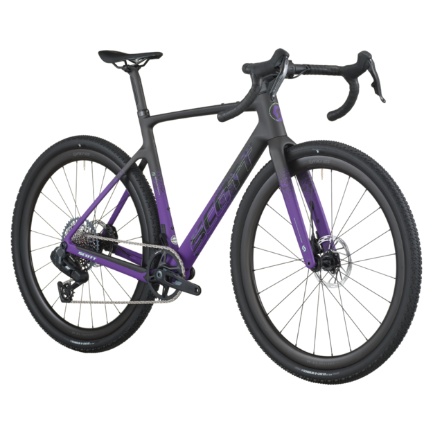 Dviratis 28  SCOTT ADDICT GRAVEL 20 carbon black/indigo purple Scott