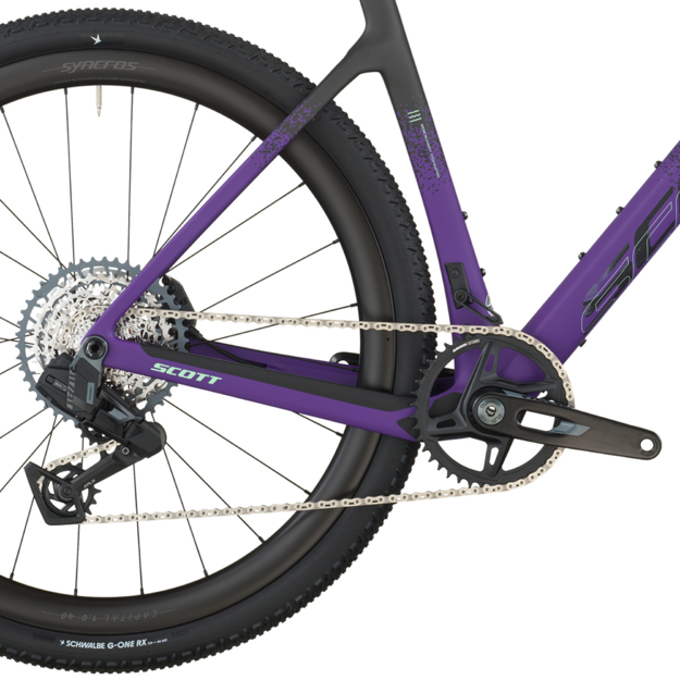 Dviratis 28  SCOTT ADDICT GRAVEL 20 carbon black/indigo purple Scott