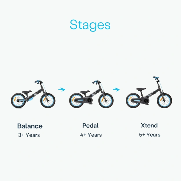 Bicycle from 3m to 7m smarTrike Xtend - blue
