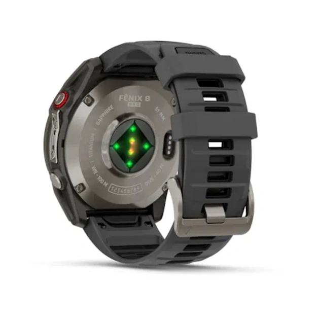 Garmin fēnix 8 Pro 51 mm, AMOLED Sapphire Titanium (Grafito spalvos)