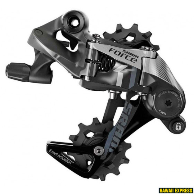 Galinis pavarų perjungėjas SRAM Force 1 11g vidutinis narvelis