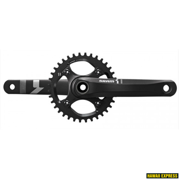 &Scaron;vaistiklis SRAM X1 1400 32T 94 BCD 175mm GXP 11g Boost juoda