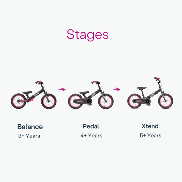 Bicycle from 3m to 7m smarTrike Xtend - pink