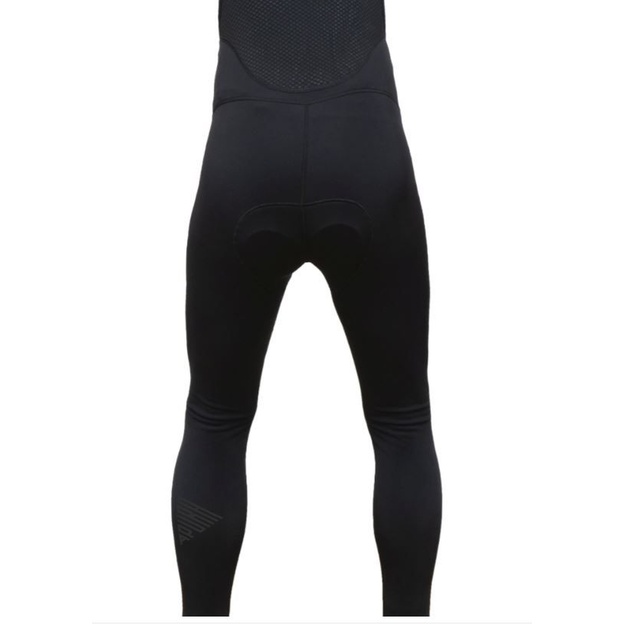 Cycling bib for men APURA 2.0 black/yellow