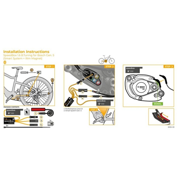 Priedas elektriniam dviračiui SpeedBox 1.6 B.Tuning for Bosch (Smart System Gen.5+ Rim Magnet)