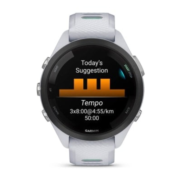 Garmin Forerunner 265S i&scaron;manusis sportinis laikrodis (Whitestone)