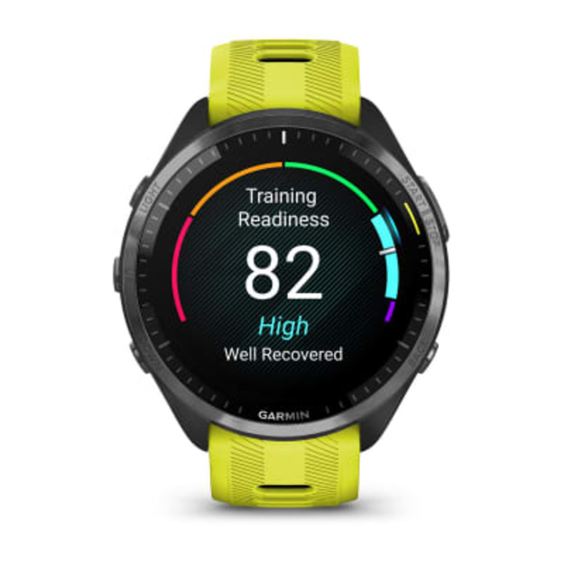 Garmin Forerunner 965  i&scaron;manusis sportinis laikrodis (Pilkos anglies / Amp Yellow)