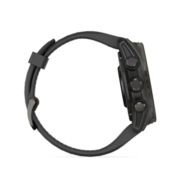 Garmin fēnix 8 43 mm, AMOLED Sapphire, DLC Titanium (Pilkos anglies spalvos)