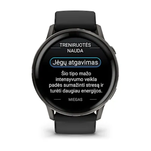 Garmin Venu&reg; 4 &ndash; 45 mm Sportinis i&scaron;manusis laikrodis (Lunar Slate)