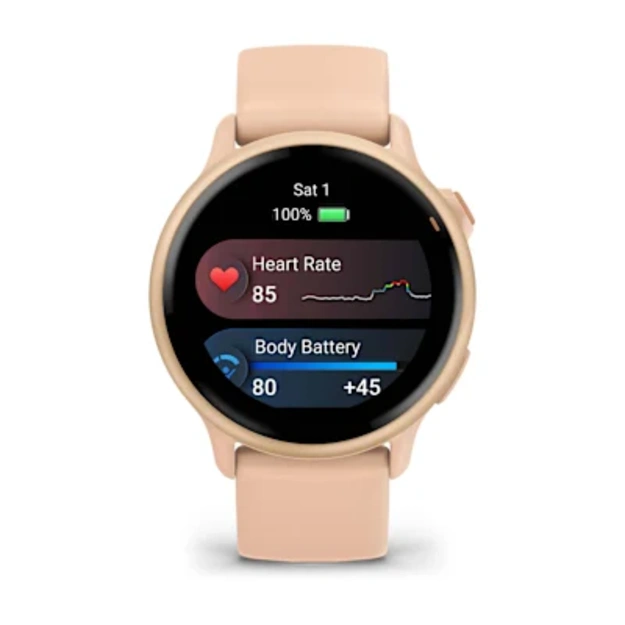Garmin v&iacute;voactive 6 i&scaron;manusis sportinis laikrodis (Pink Dawn)