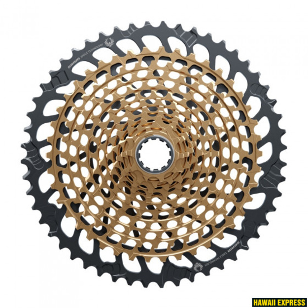 Kasetė SRAM XG-1299 Eagle 10-52T 12g auksinė