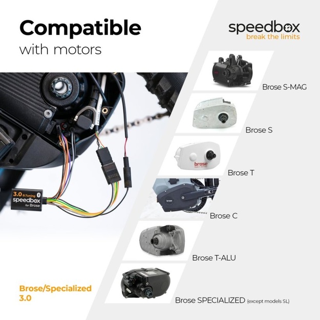Priedas elektriniam dviračiui SpeedBox 3.0 for Brose