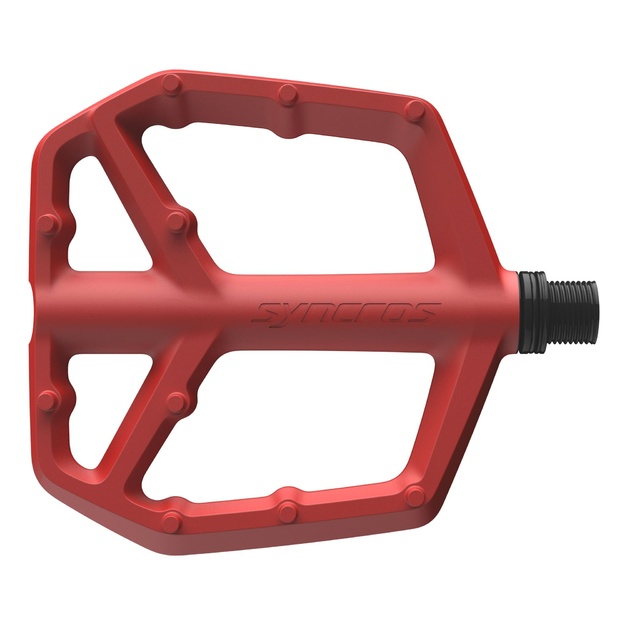 Syncros Squamish III red platform bike pedals