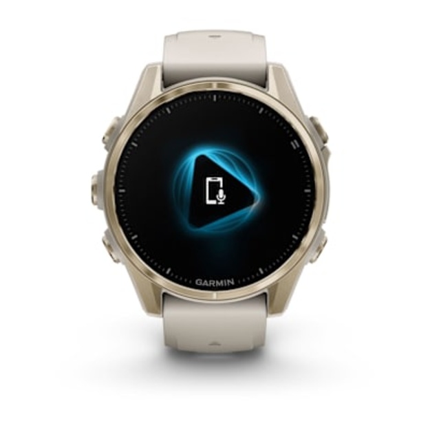 Garmin fēnix 8 43 mm, AMOLED Sapphire i&scaron;manusis sportinis laikrodis (&Scaron;viesaus aukso spalvos)