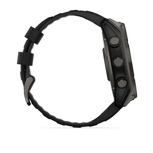 Garmin fenix 8 - 51 mm, Solar, Sapphire, DLC titanium i&scaron;manusis sportinis laikrodis (Carbon Grey Spalvos)