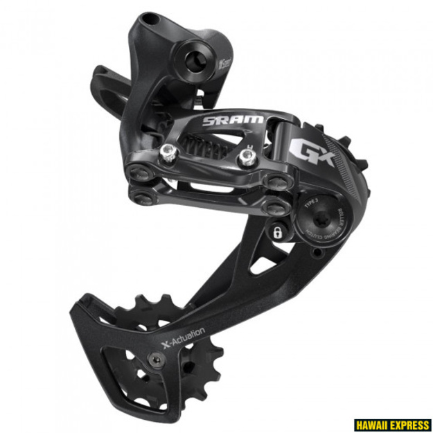 Galinis pavarų perjungėjas SRAM GX 2x11 vidutinis narvelis